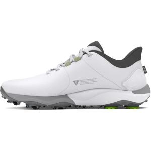 imageUnder Armour Mens Drive Pro Golf Shoe100 WhiteWhiteMetallic Gun Metal