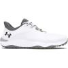imageUnder Armour Mens Drive Pro Spikeless Golf Shoe100 WhiteWhiteMetallic Gun Metal
