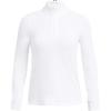imageUnder Armour Womens Playoff 14 Zip Long Sleeve100 White   Midnight Navy