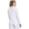 imageUnder Armour Womens Playoff 14 Zip Long Sleeve100 White   Midnight Navy