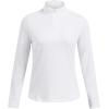 imageUnder Armour Womens Playoff 14 Zip Long Sleeve101 White  Tetra Gray  Tetra Gray