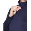 imageUnder Armour Womens Playoff 14 Zip Long Sleeve410 Midnight Navy   White