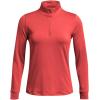imageUnder Armour Womens Playoff 14 Zip Long Sleeve814 Red Solstice  Midnight Navy  Midnight Navy