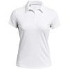 imageUnder Armour Womens Playoff Short Sleeve Polo100 White  Halo Gray  Halo Gray