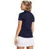imageUnder Armour Womens Playoff Short Sleeve Polo410 Midnight Navy  Midnight Navy  Halo Gray