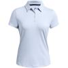 imageUnder Armour Womens Playoff Short Sleeve Polo464 Nimbus Blue   Midnight Navy