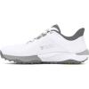 imageUnder Armour Mens Drive Pro Spikeless Golf Shoe100 WhiteWhiteMetallic Gun Metal