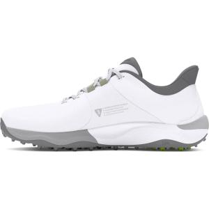 imageUnder Armour Mens Drive Pro Spikeless Golf Shoe100 WhiteWhiteMetallic Gun Metal