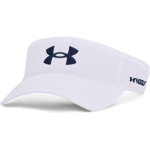 imageUnder Armour Mens Golf96 VisorWhite 100Academy Blue