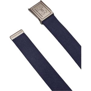 imageUnder Armour Mens Stretch Webbing Belt410 Midnight Navy  Khaki Base  Castlerock