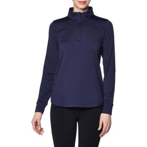 imageUnder Armour Womens Playoff 14 Zip Long Sleeve410 Midnight Navy   White