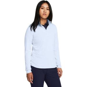 imageUnder Armour Womens Playoff 14 Zip Long Sleeve464 Nimbus Blue  Midnight Navy  Midnight Navy