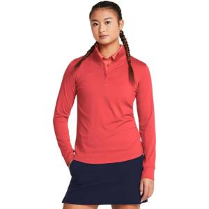 imageUnder Armour Womens Playoff 14 Zip Long Sleeve814 Red Solstice  Midnight Navy  Midnight Navy
