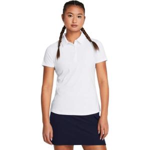 imageUnder Armour Womens Playoff Short Sleeve Polo100 White  Halo Gray  Halo Gray