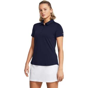 imageUnder Armour Womens Playoff Short Sleeve Polo410 Midnight Navy  Midnight Navy  Halo Gray