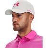 imageUnder Armour Mens Golf96 HatGray Mist Rebel Pink