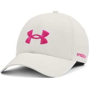 imageUnder Armour Mens Golf96 HatGray Mist Rebel Pink