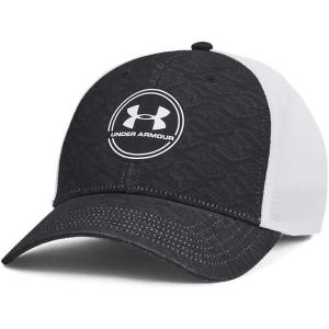 imageUnder Armour Mens Isochill Driver Mesh Adjustable Hat003 Black  Black  White