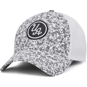 imageUnder Armour Mens Isochill Driver Mesh Adjustable Hat105 White  Legendary Black  Black