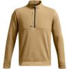 imageUnder Armour Mens Drive Storm SweaterFleece Half Zip263 Camel  Sandstorm  White