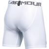 imageUnder Armour Mens HeatGear Armour 20 6inch Compression ShortsWhite Graphite