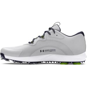 imageUnder Armour Mens Charged Draw 2 Cleat Golf Shoe102 Halo GrayHalo GrayMidnight Navy