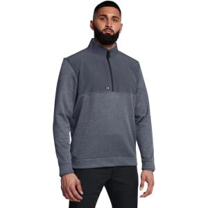 imageUnder Armour Mens Drive Storm SweaterFleece Half Zip044 Downpour Gray   White