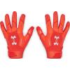 imageUnder Armour Mens F9 Nitro Football Gloves860 Dark Orange  Phoenix Fire  Metallic Silver