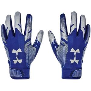 imageUnder Armour Boys Pee Wee F8 Football GlovesRoyal 400Metallic Silver