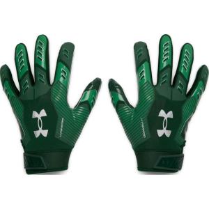 imageUnder Armour Mens F9 Nitro Football Gloves301 Forest Green  Team Kelly Green  Metallic Silver