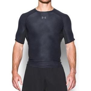 imageUnder Armour Mens Heatgear Armour Printed Short Sleeve Compression ShirtBlack Steel