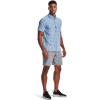 imageUnder Armour Mens Drift Tide 20 Plaid ShortSleeve TShirtStone 279Victory Blue