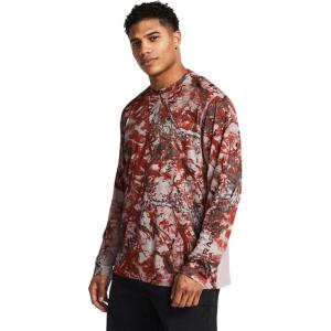 imageUnder Armour Mens Isochill Shorebreak Camo Long Sleeve016 Tetra Gray   Earthen Orange