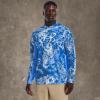 imageUnder Armour Mens Isochill Shore Break Camo Hoodie474 Victory Blue  Carolina Blue  White