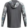 imageUnder Armour Mens Isochill Shorebreak Camo Hoodie012 Pitch Gray  Pitch Gray  Lime Surge