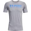 Steel Medium Heather (035)/Carolina Blue