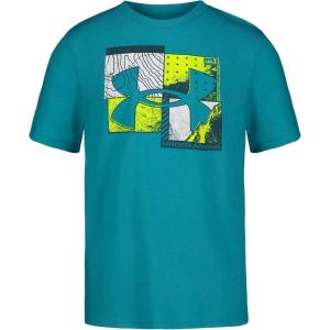 imageUnder Armour Boys Outdoor Short Sleeve TShirt CrewneckCircuit Teal Geo