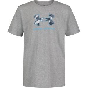 imageUnder Armour Boys Outdoor Short Sleeve TShirt CrewneckMod Forms Gray