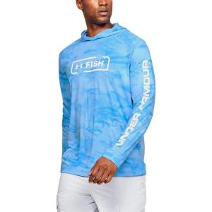 imageUnder Armour Mens Isochill Shore Break Camo HoodieCarolina Blue Medium Heather