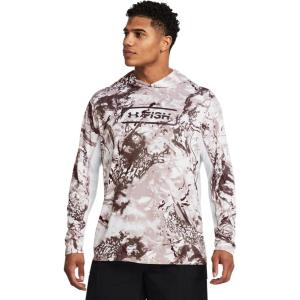 imageUnder Armour Mens Isochill Shorebreak Camo Hoodie016 Tetra Gray   Brown Obsidian
