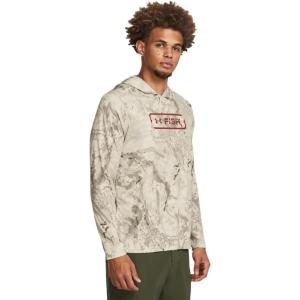 imageUnder Armour Mens Isochill Shorebreak Camo Hoodie289 Khaki Base  Khaki Base  Sedona Red