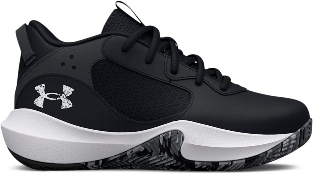 imageUnder Armour Kids Grade School Lockdown 6 Basketball Shoe001 BlackJet GrayWhite