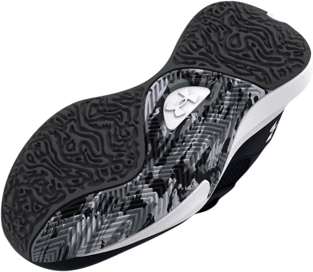 imageUnder Armour Kids Grade School Lockdown 6 Basketball Shoe001 BlackJet GrayWhite