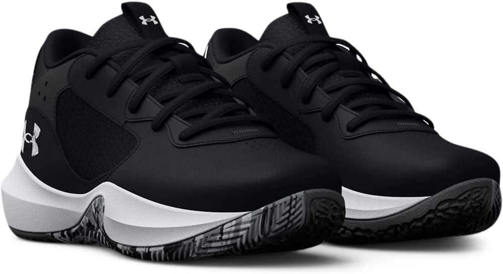 imageUnder Armour Kids Grade School Lockdown 6 Basketball Shoe001 BlackJet GrayWhite