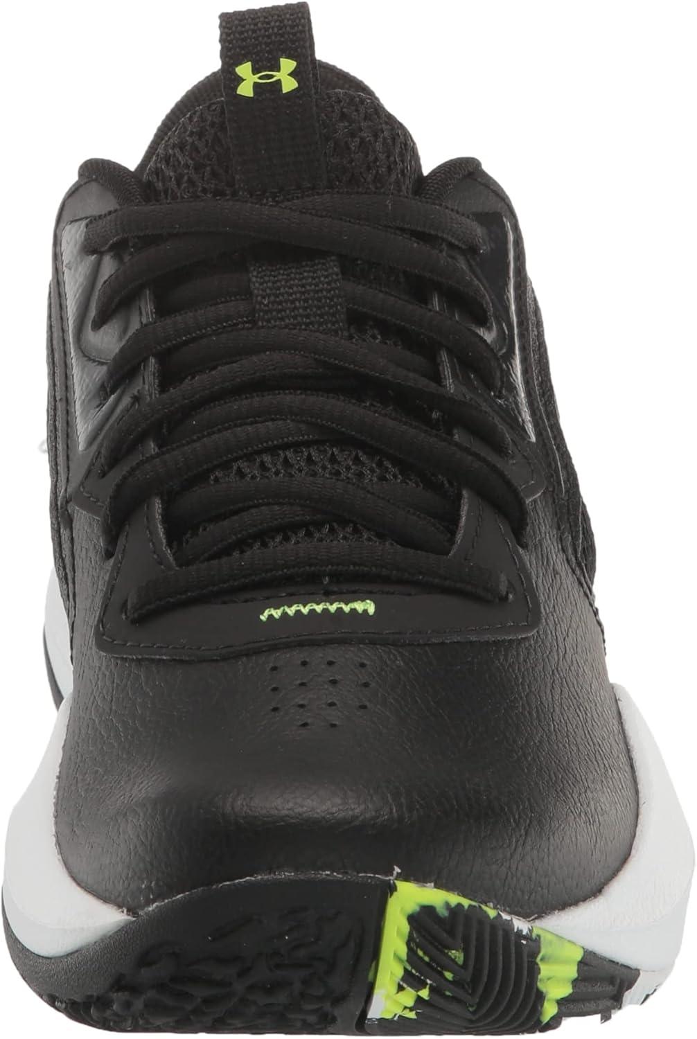 imageUnder Armour Kids Grade School Lockdown 6 Basketball Shoe004 BlackGray MistLime Surge