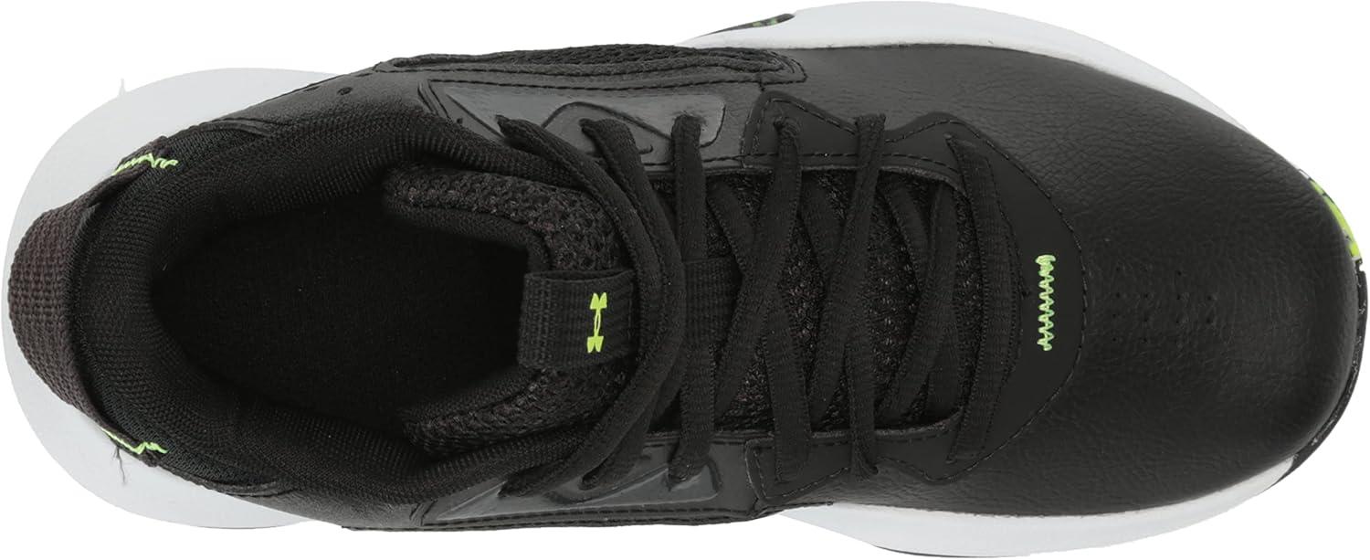 imageUnder Armour Kids Grade School Lockdown 6 Basketball Shoe004 BlackGray MistLime Surge