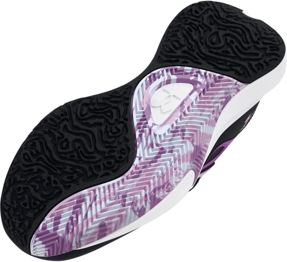 imageUnder Armour Kids Grade School Lockdown 6 Basketball Shoe005 BlackProvence PurplePurple Ace