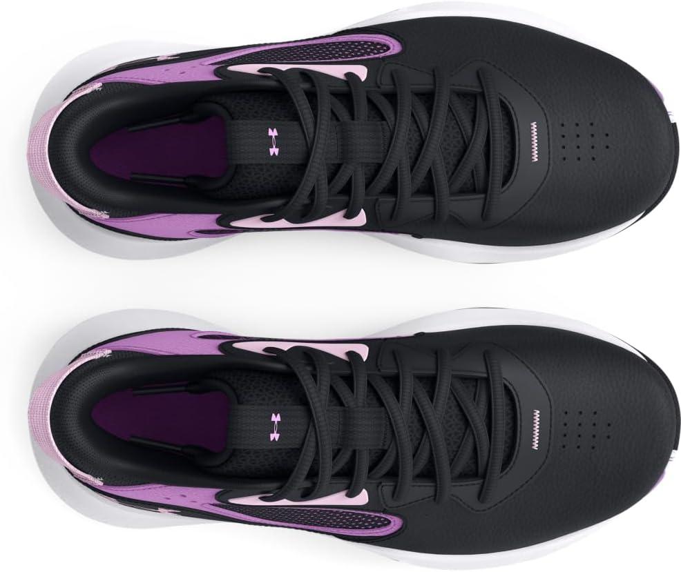 imageUnder Armour Kids Grade School Lockdown 6 Basketball Shoe005 BlackProvence PurplePurple Ace