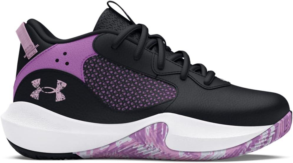 imageUnder Armour Kids Grade School Lockdown 6 Basketball Shoe006 BlackProvence PurplePurple Ace