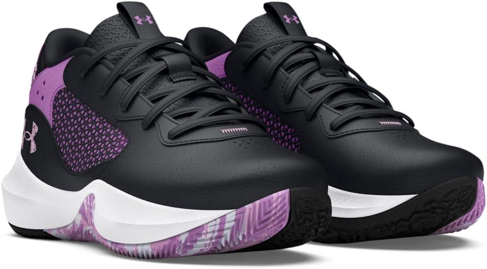 imageUnder Armour Kids Grade School Lockdown 6 Basketball Shoe006 BlackProvence PurplePurple Ace